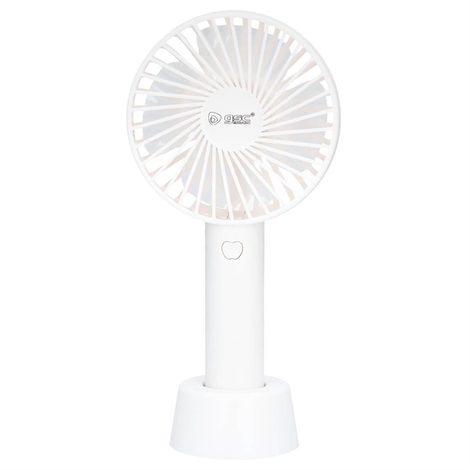 Mini ventilador de mano Balu USB recargable Blanco