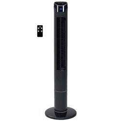 Ventilador de torre Kodima con mando 45W Negro