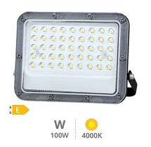 Proyector aluminio LED Belinta 100W 4000K IP65 Negro