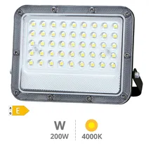 Proyector aluminio LED Belinta 200W 4000K IP65 Negro