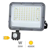 Proyector aluminio LED Belinta con sensor 50W 4000K IP65 Negro