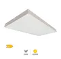 Panel superficie LED rectangular Kisongo 90x30cm 36W 4200K Blanco