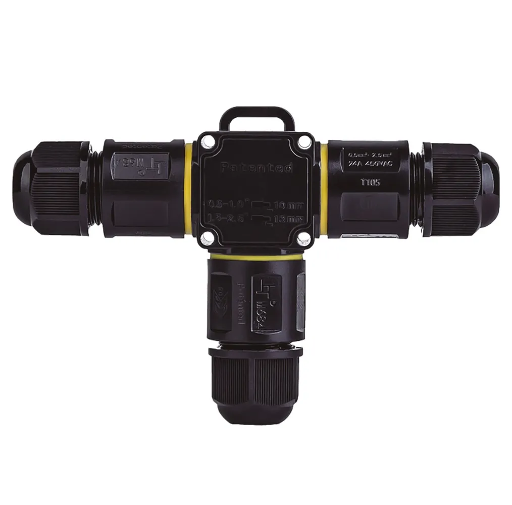 Conector estanco con regleta tipo T 0.5-2.5mm IP68