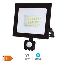 Proyector LED con sensor 50W 6500K IP65 Negro - Libertina