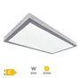Panel superficie LED rectangular Kisongo 120x60cm 60W 4200K Níquel