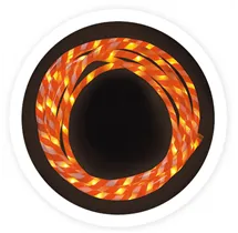 Kit 5M tubo LED flexible bastón de caramelo 8 funciones Luz cálida