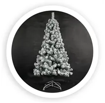 Árbol de navidad artificial nevado Lemper 2,1M 988 ramas