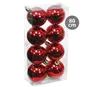 Pack 8 bolas de navidad 8cm Rojo