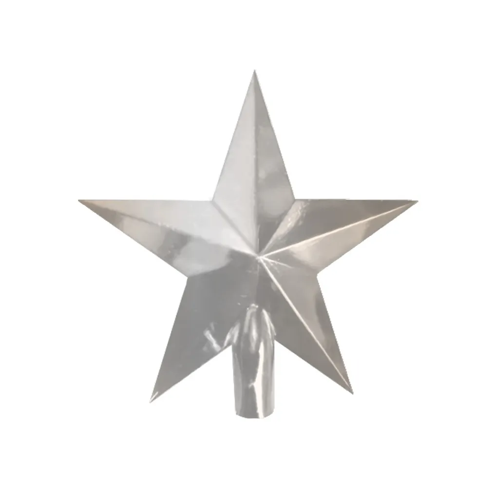 Estrella de navidad árbol Alasia Plateado