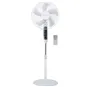 Ventilador de pie Lungra con mando y temporizador Ø43cm 50W Blanco
