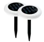 Pack de 2 estacas solares LED RGB IP44 para iluminación exterior