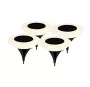 Pack de 4 estacas solares LED Ivato 3000K IP44 para exteriores