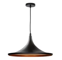 Lámpara de techo colgante Serie Bauchi E27 Ø350mm Negro