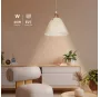Lámpara de techo colgante Serie Dianza E27 Ø270mm Blanco
