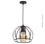 Lámpara de techo colgante Serie Carnot E27 Ø200mm Negro