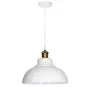 Lámpara de techo colgante Serie Akure E27 Ø290mm Blanco