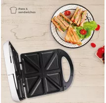 Sandwichera Namsok 1400W para 4 sándwiches
