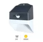 Aplique solar LED 2W 4000K con sensor de movimiento y crepuscular