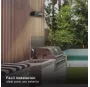 Aplique solar LED Piana 3W 6500K con sensor de movimiento y crepuscular