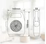 Ventilador de camping Stawell con linterna LED 180lm