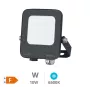 Proyector aluminio LED Santadi 10W 6500K IP65 Negro