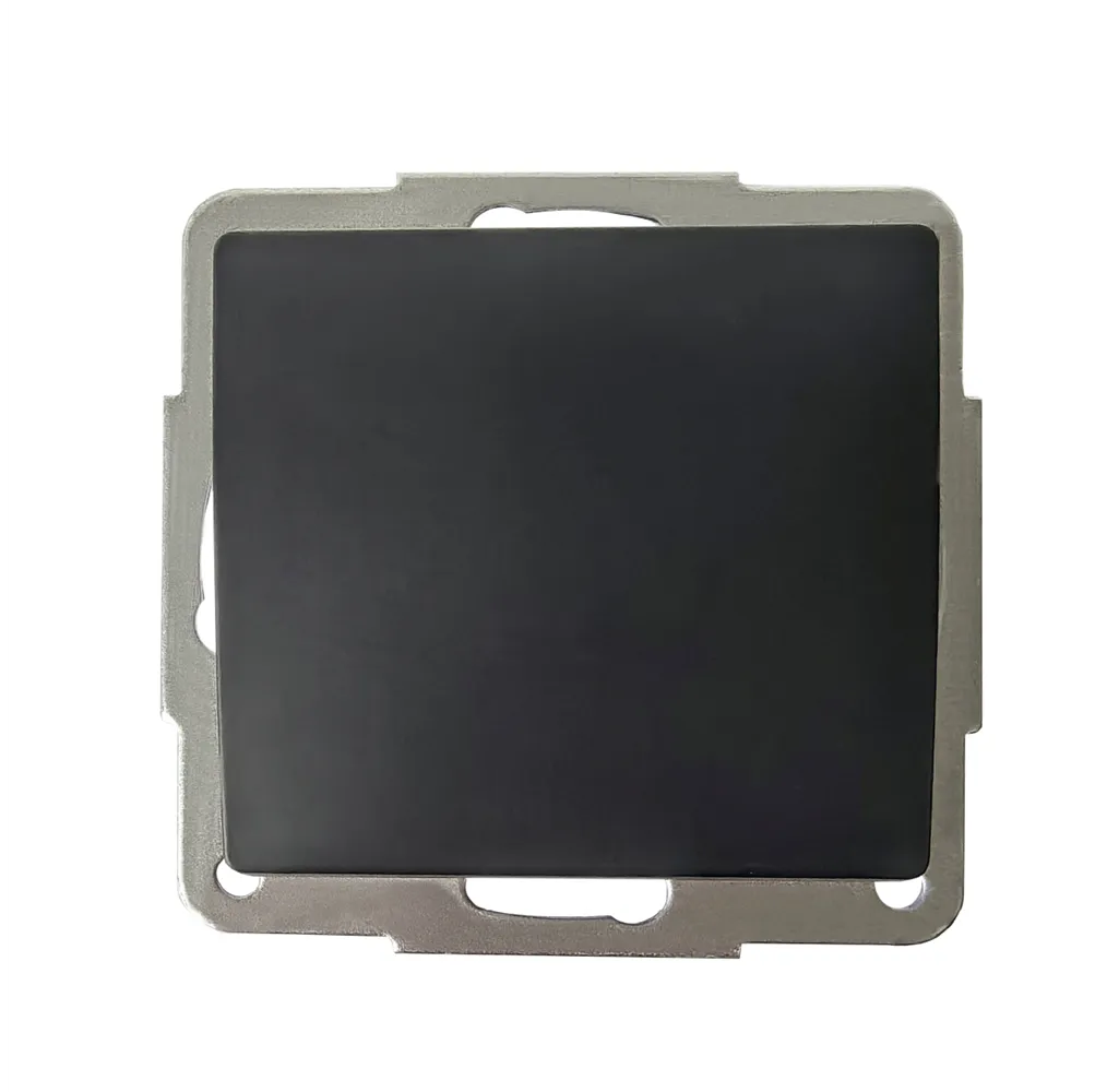 Pulsador empotrable Gamma Negro 
