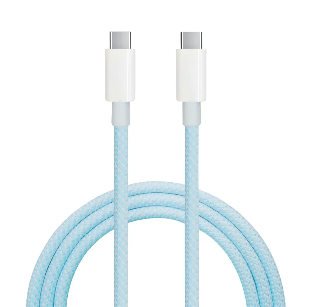 Cable USB Tipo C a USB Tipo C nylon trenzado 1,5M 