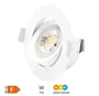 Aro basculante redondo empotrable LED Gonde 7W 3000-4000-6500K Blanco 