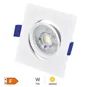 Aro basculante cuadrado empotrable LED Cumbo 7W 4000K Blanco 