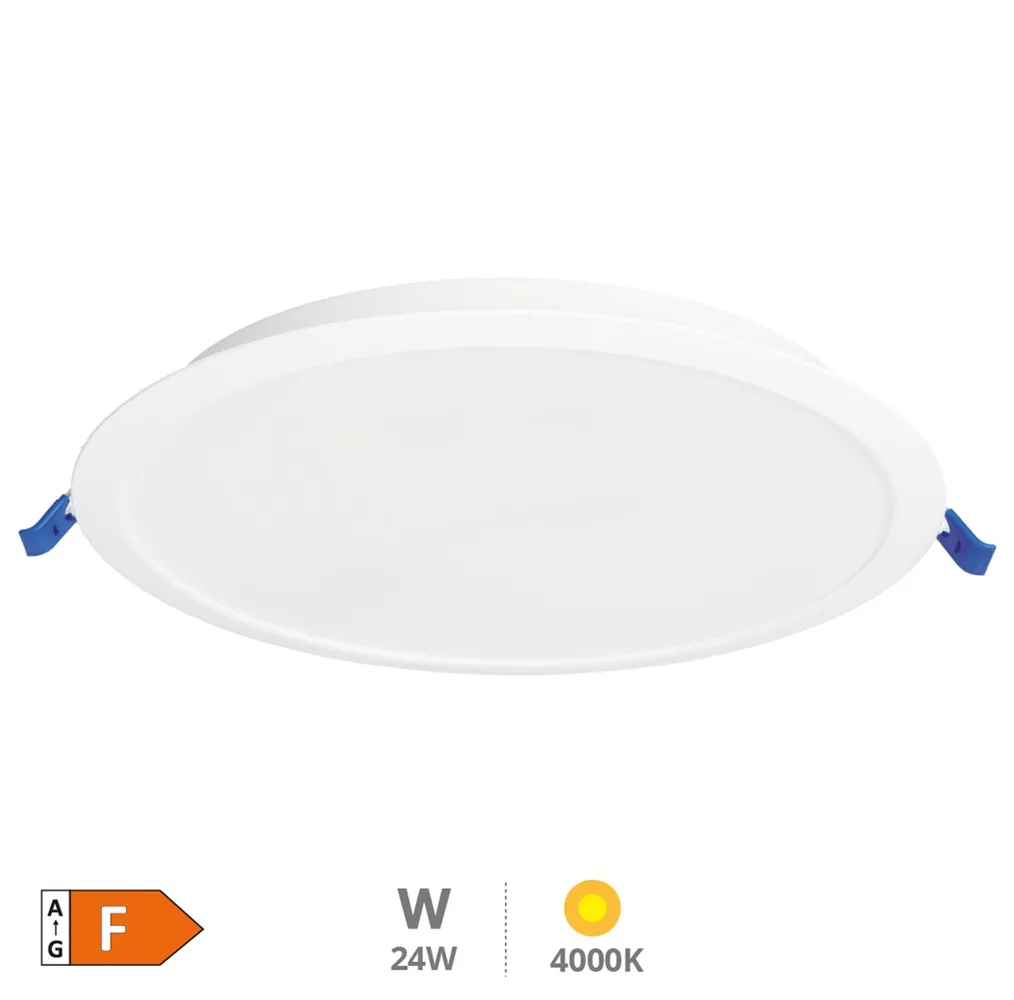 Downlight empotrable LED redondo Belur 24W 4000K Blanco