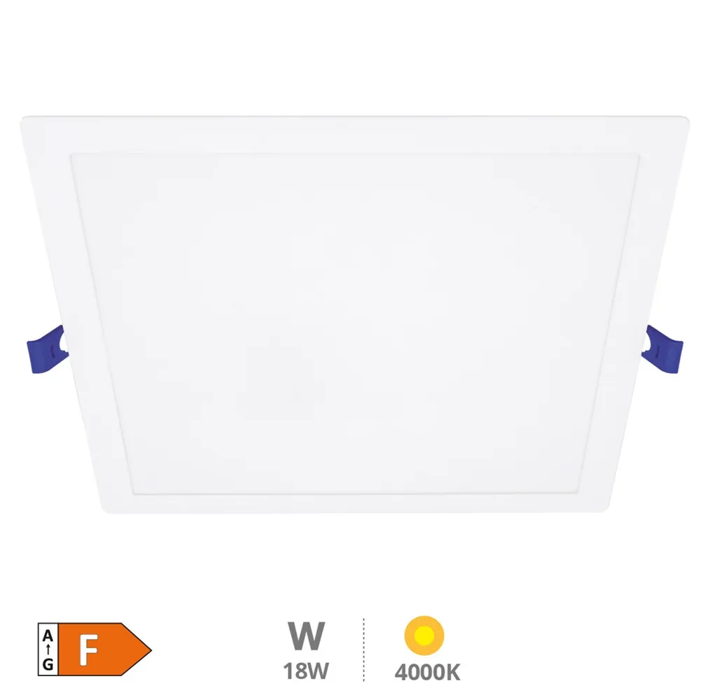Downlight empotrable LED cuadrado Londa 18W 4000K Blanco