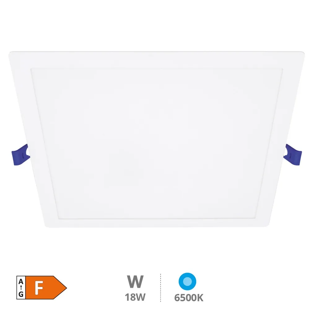 Downlight empotrable LED cuadrado Londa 18W 6500K Blanco