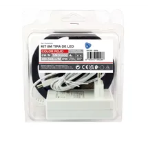 Kit 8M Tira de LED 6W/M IP20 Rojo preparado