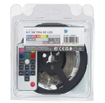 Kit 3M Tira de LED 7,2W/M IP20 RGB preparado