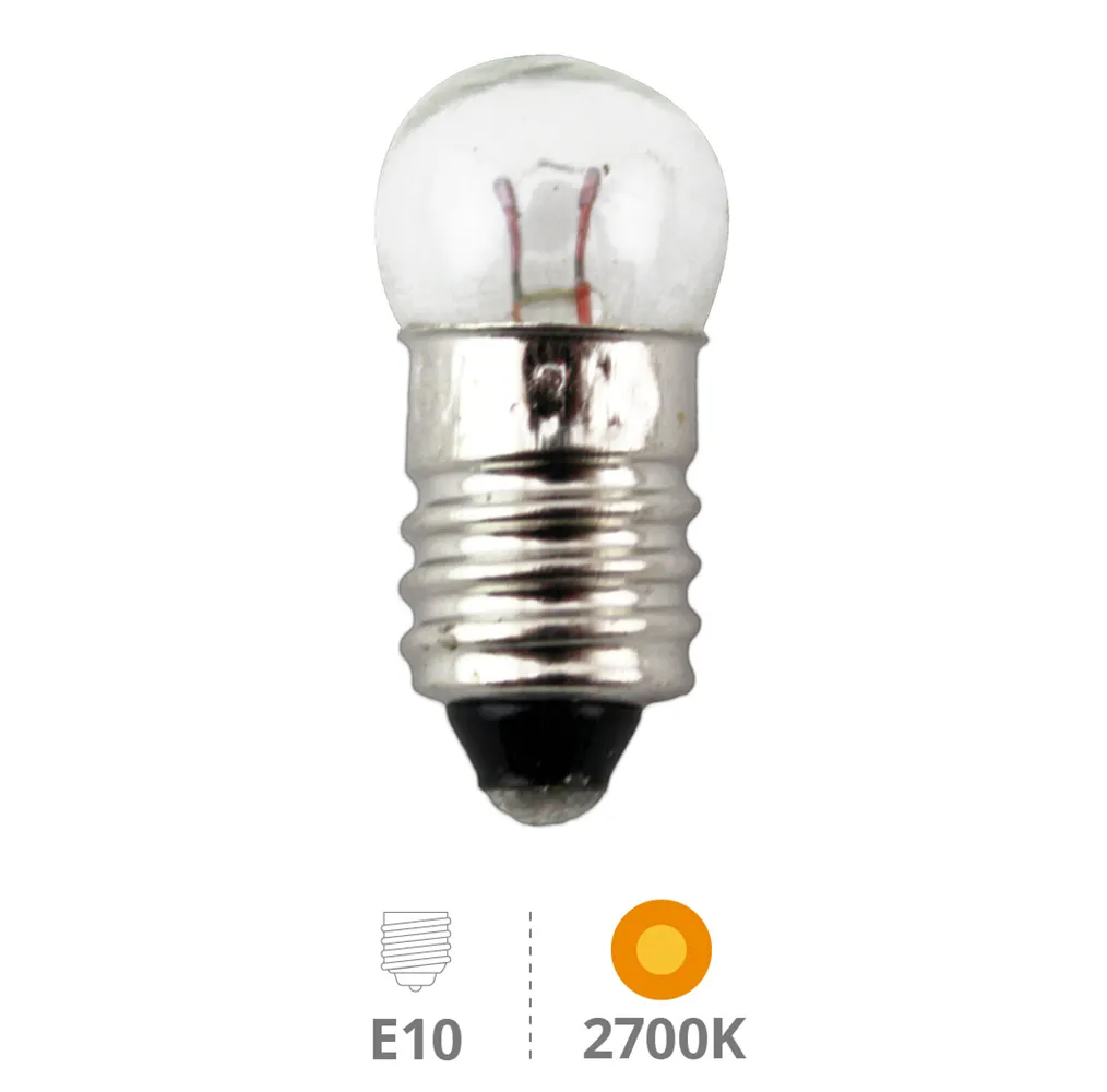 Caja 25u Lamp.miniatura manualidades E10 3V 