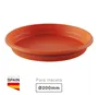 Plato para maceta redonda Terra Ø200mm Marrón
