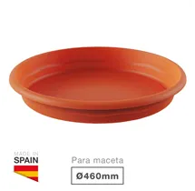 Plato para maceta redonda Terra Ø460mm Marrón