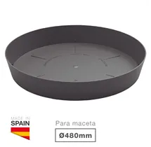 Plato para cuenco y maceta Tes y Doric Ø480mm Gris antracita