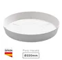 Plato para cuenco y maceta Tes y Doric Ø220mm Blanco
