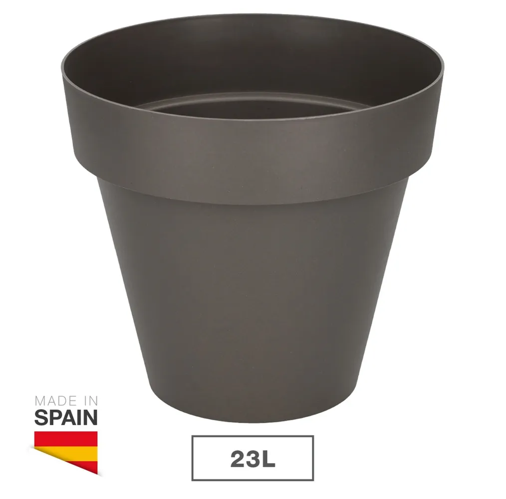 Maceta Tes Ø380mm Gris antracita