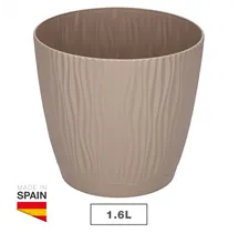 Maceta Oasis con plato integrado Ø150mm Beige