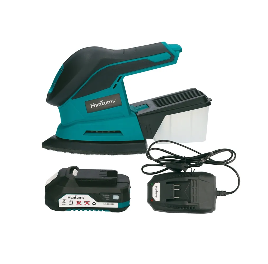 Kit lijadora inalámbrica con batería 20V
