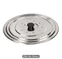 Tapa universal acero inox para ollas y sartenes Ø26 - 28 - 30 cm