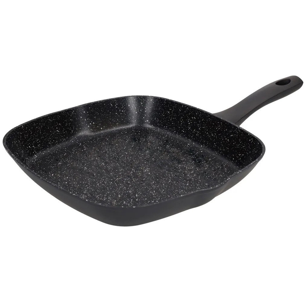 Salova Serie forged aluminum smooth grill pan Ø280mm - Vassary