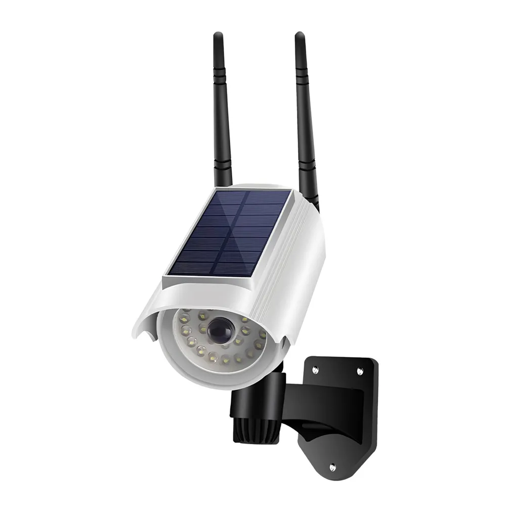 Cámara vigilancia simulada solar Selcuk con sensor de movimiento y mando IP66 
