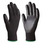 Guante poliéster y poliuretano Negro - Talla 9