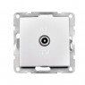 Base con toma de antena TV empotrable Iota Blanco