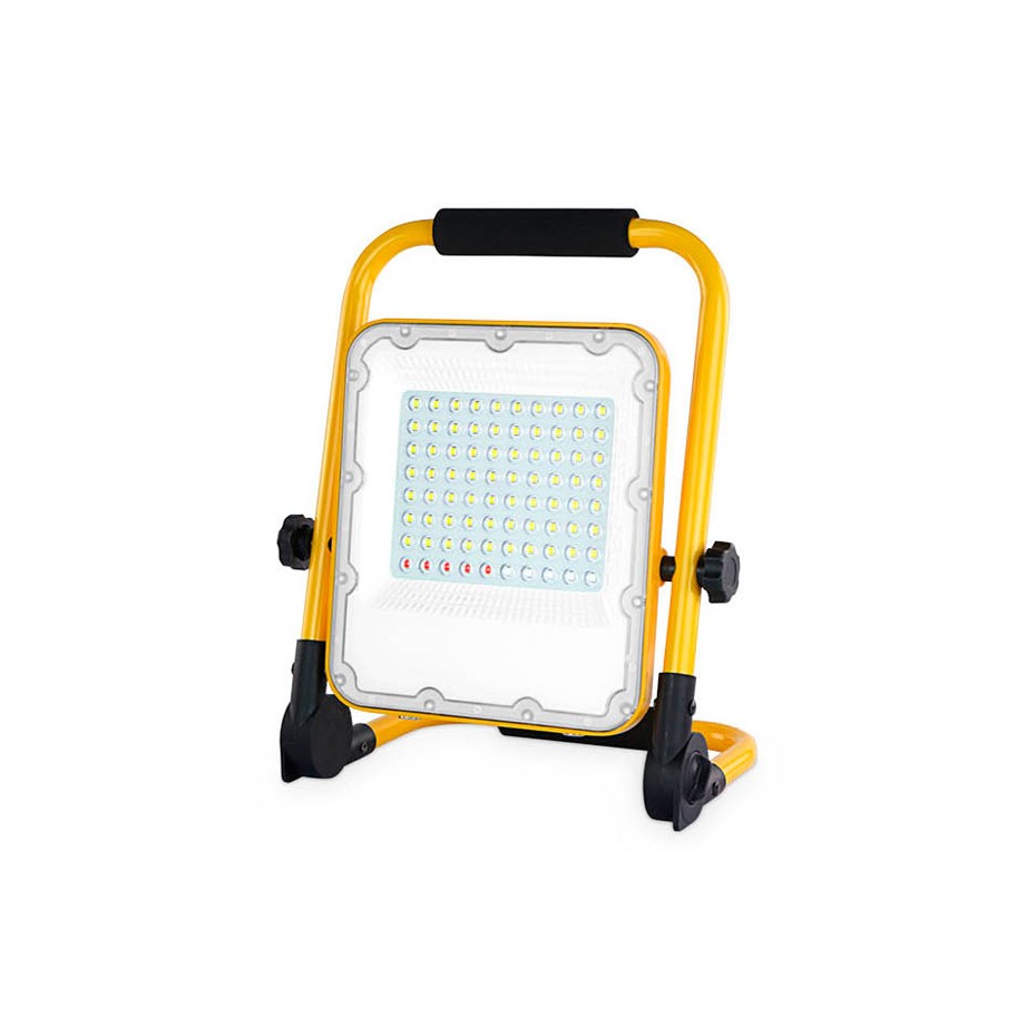 Proyector LED con batería 50W 6500K con luz emergencia y salida USB