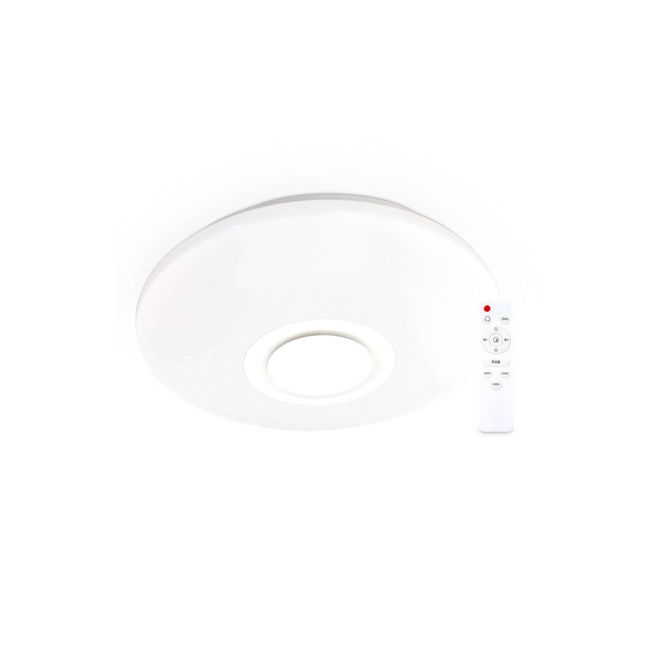 Plafón LED de techo Smart Paris con altavoz 24W RGB 3000-6500K regulable