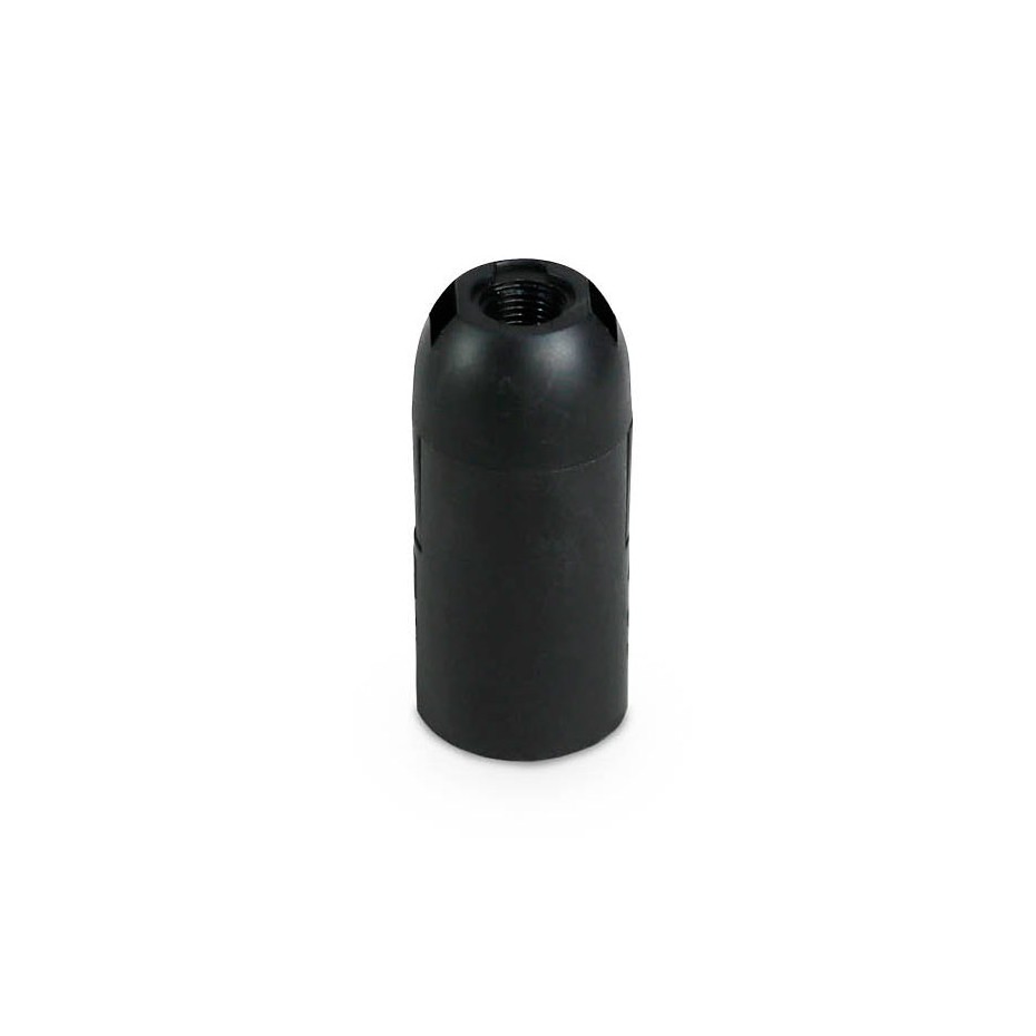 Portalámparas termoplástico liso E14 Negro